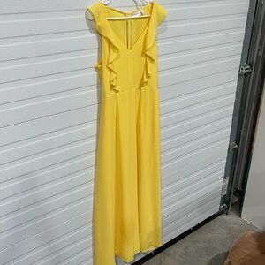Premier Amour size 14 Yellow dress